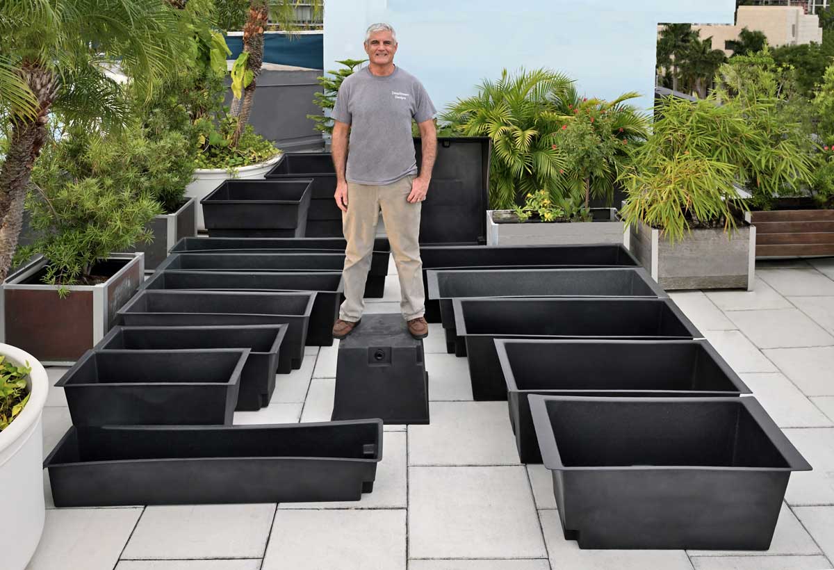16 sizes of rugged waterproof stock planter liners and custom welded liners to any size: click the picture for more information