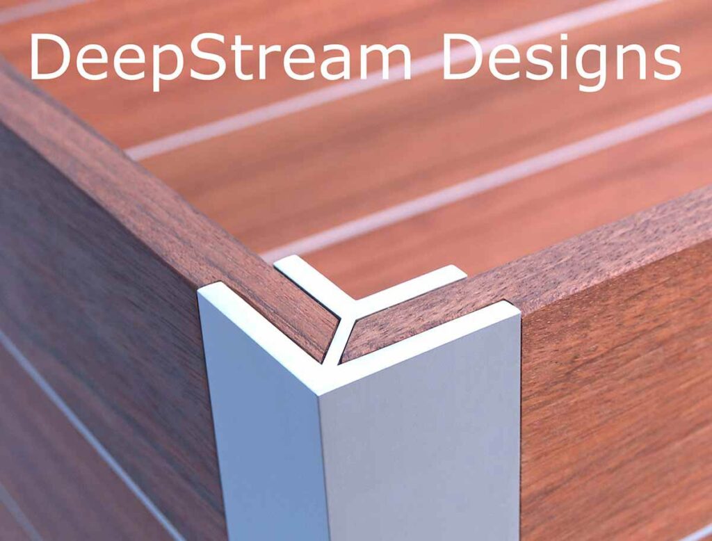 DeepStream Designs proprietary marine anodized extruded aluminum structural legs