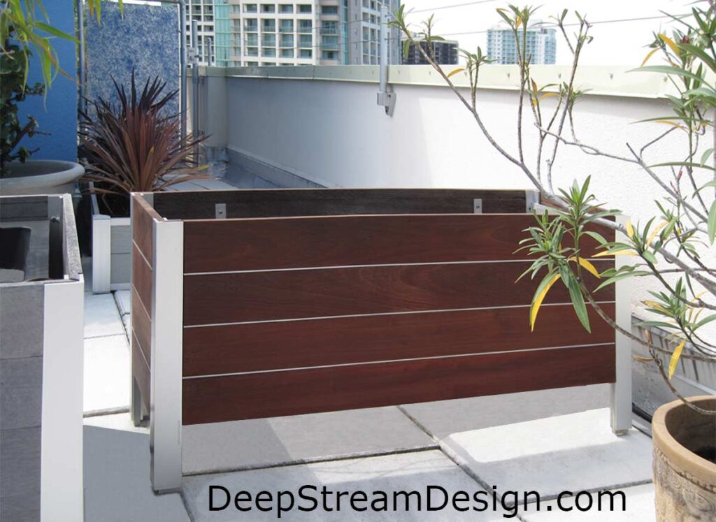 DeepStream 7 year old refinished planter back in place