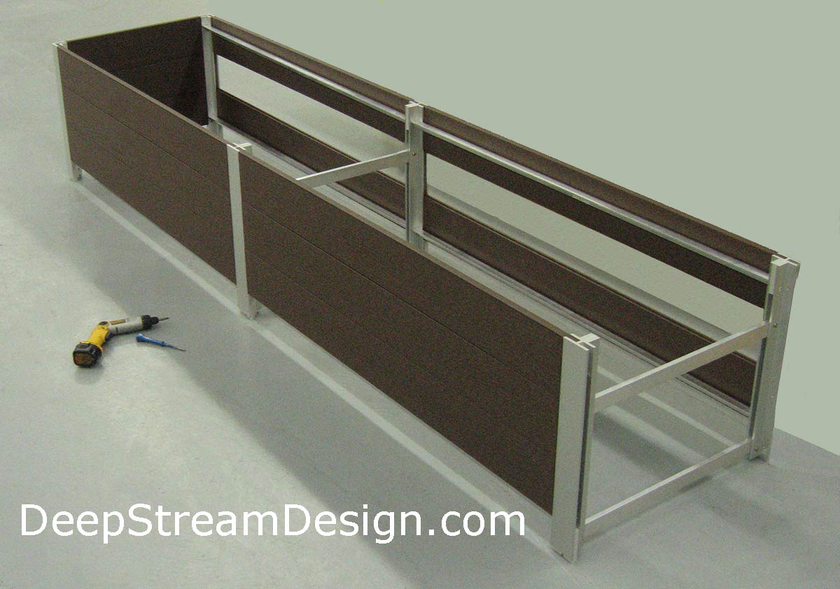 DeepStream's cost effective, quick and easy, multi-section planter assembly.
